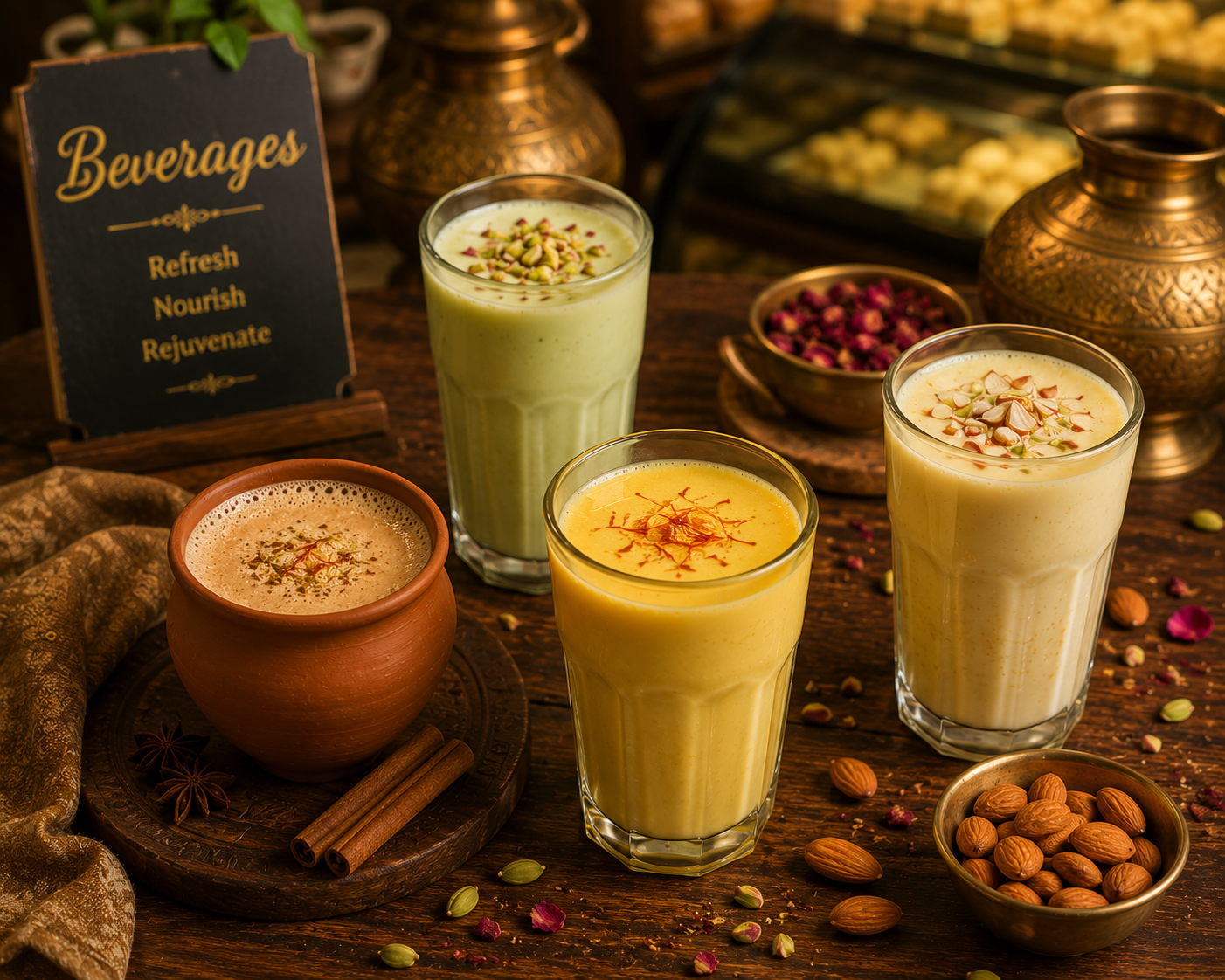 Refreshing beverages and drinks